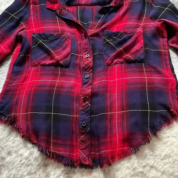 Anthropologie Cloth & Stone Plaid Shirt - Picture 3 of 12